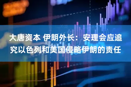 大唐资本 伊朗外长：安理会应追究以色列和美国侵略伊朗的责任