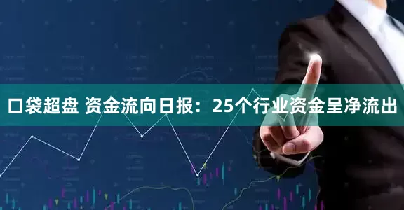 口袋超盘 资金流向日报：25个行业资金呈净流出